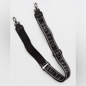 OFFLINE Makin’ Moves Black White Logo Wide Crossbody Bag Strap